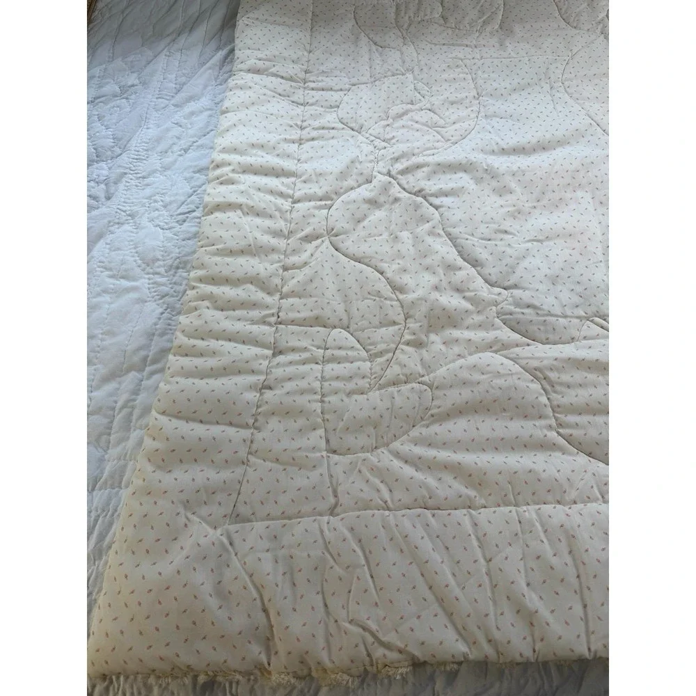 Vintage Chenille Flower Basket Small Throw Blanket 50x40